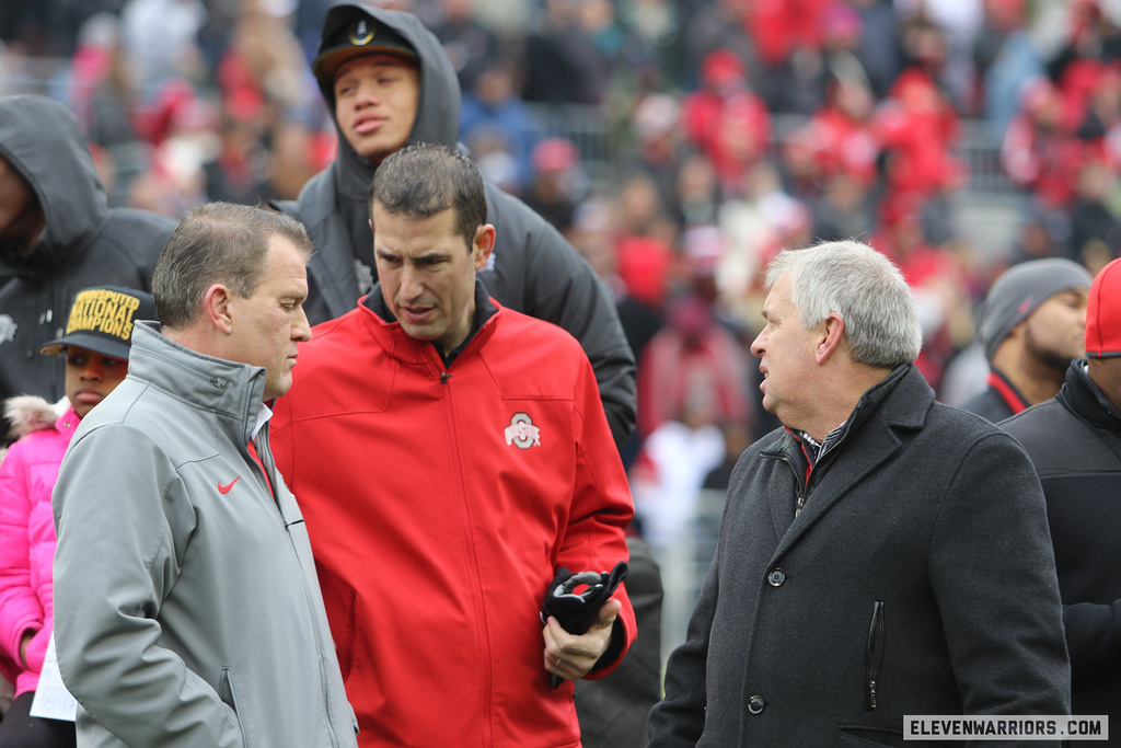 Ed Warinner, Luke Fickell, Tim Hinton