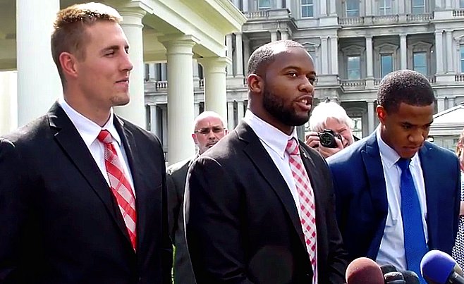 heuermen, spencer and grant at the white house