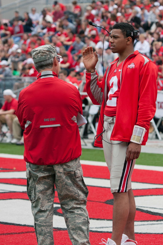 Tressel and Pryor, Spring Game 2011