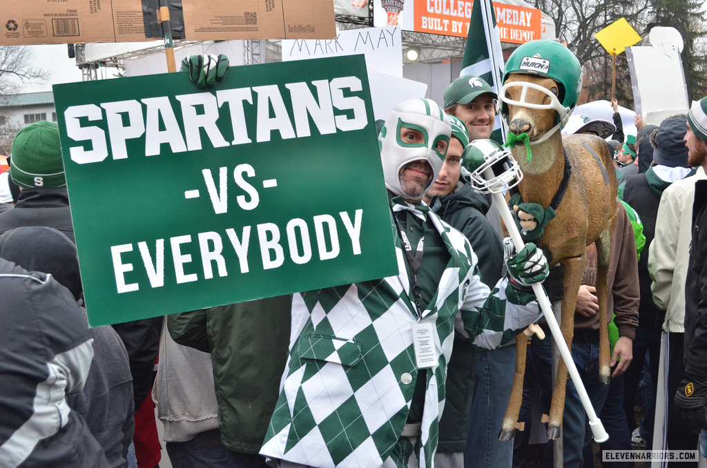 Spartans fans