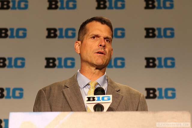 Jim Harbaugh at B1G Media Days