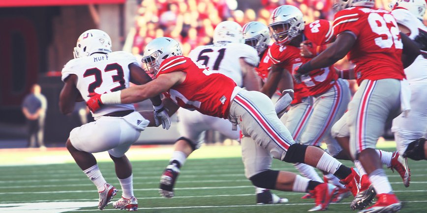 Joey Bosa was in beast mode yesterday with six stops, 2.5 TFL and three QB hurries.