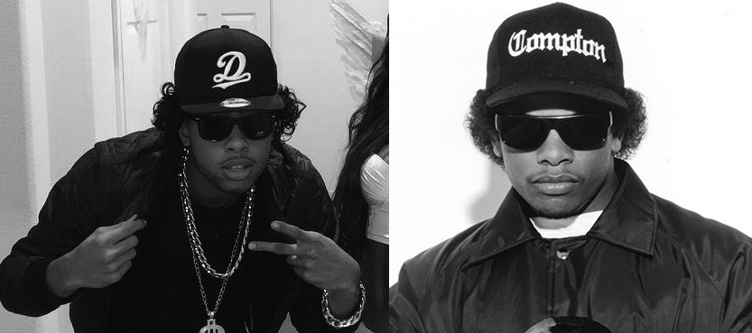 D'Angelo Russell pulling off Eazy-E for Halloween