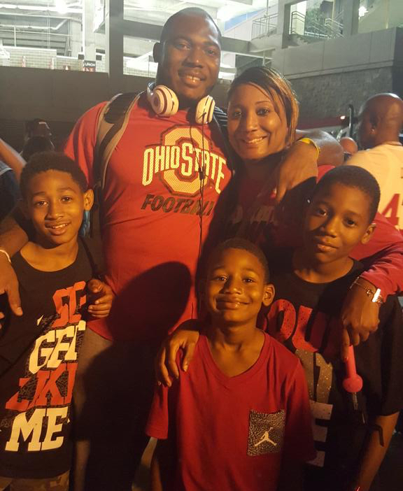 Tyquan Lewis and his family.