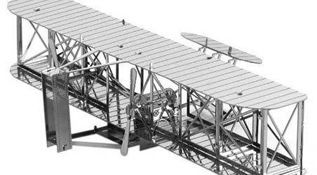 3D Laser Cut Wright Brothers Airplane
