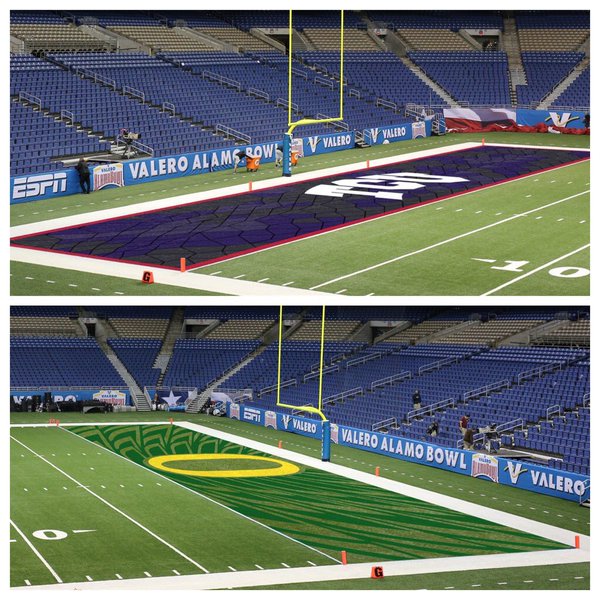 Proposed Alamo Bowl endzones Proposed Alamo Bowl endzones