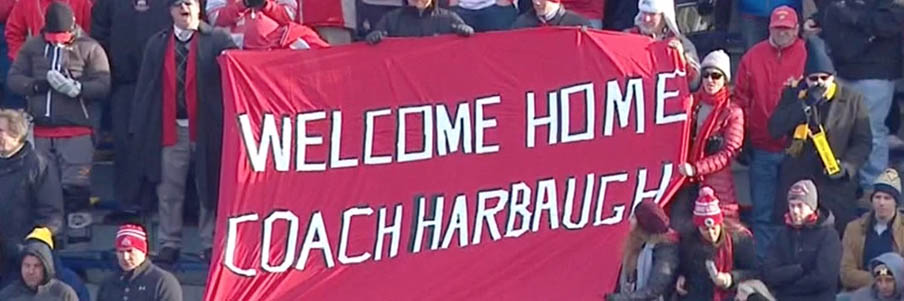 WELCOME HOME, COACH HARBAUGH