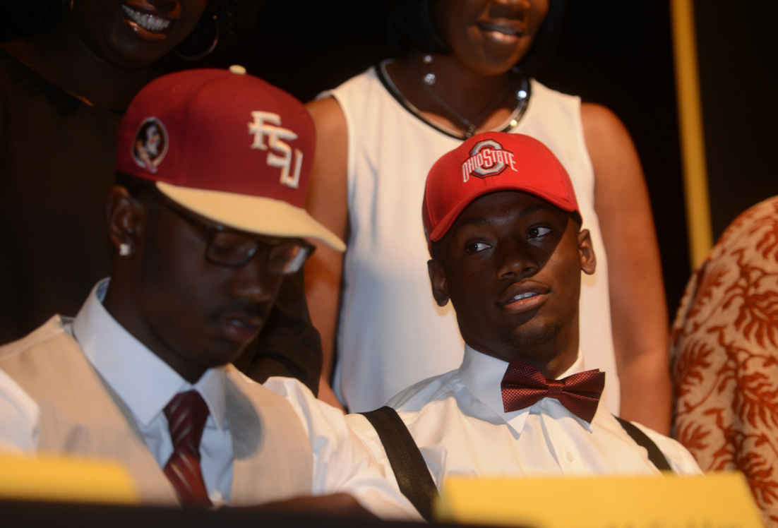 Torrance Gibson stuck with the Buckeyes on signing day.