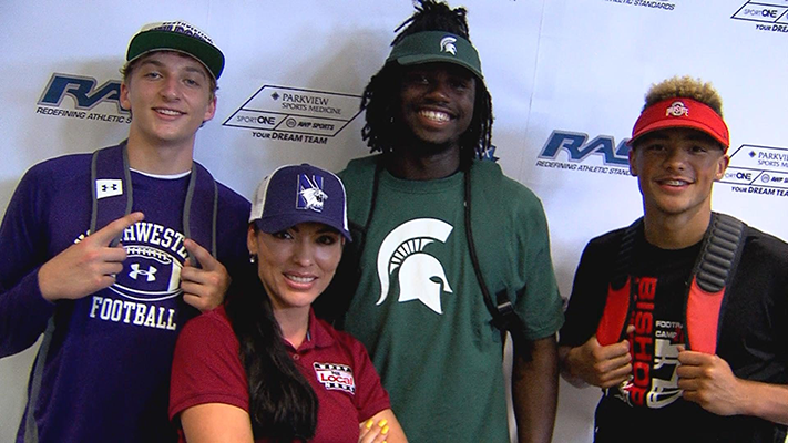 Robertson and Mack after announcing to Michigan State and Ohio State.