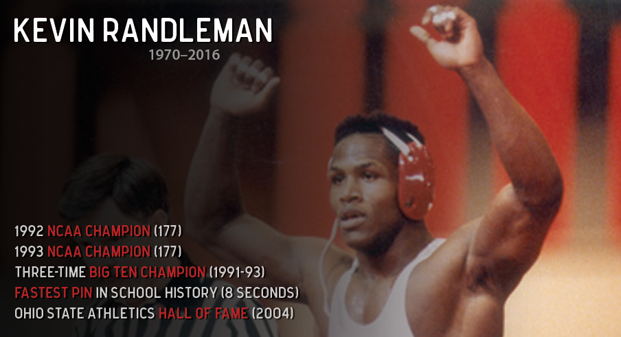 Kevin Randleman was a two-time NCAA champion at Ohio State (Ohio State Athletics)