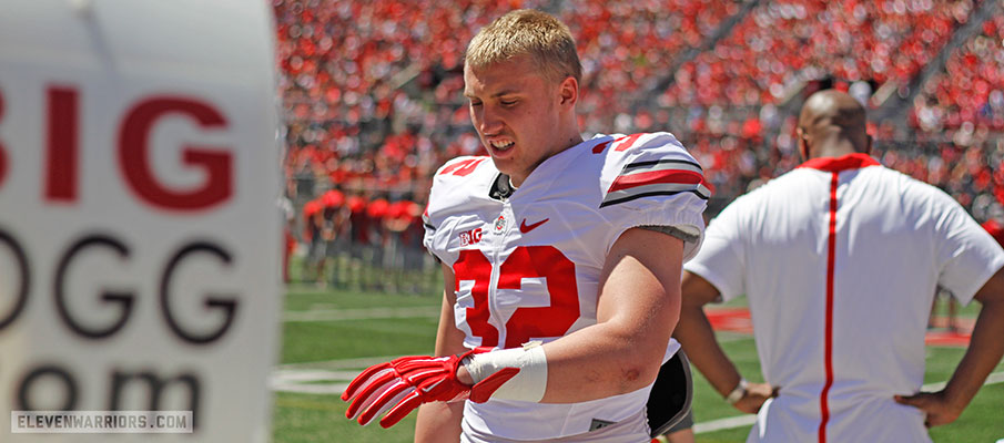 Tuf Borland during Ohio State's 2016 spring football game.