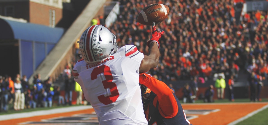 Michael Thomas led the Buckeyes with 56 catches for 781 yards last season. 