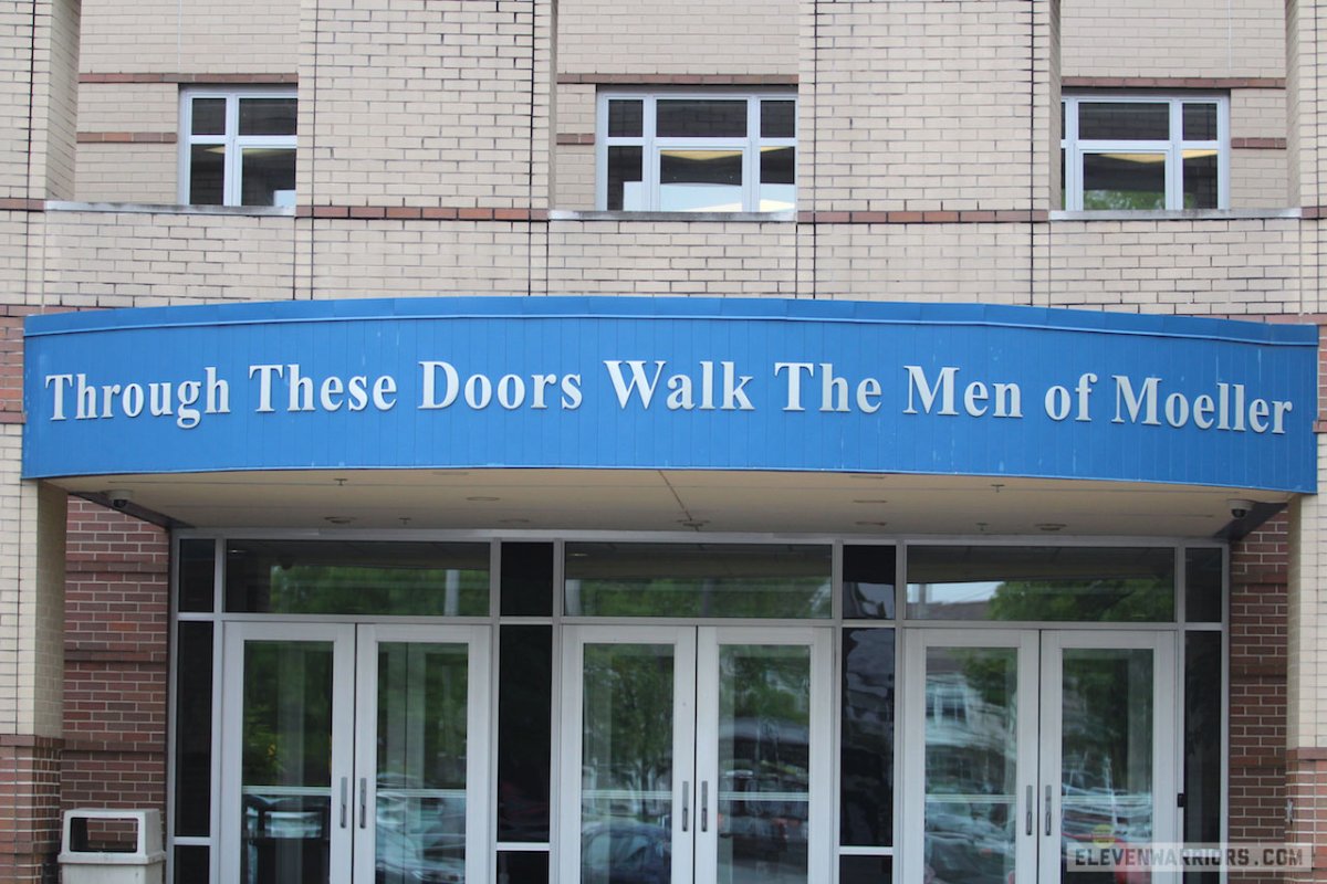 The entry way to Archbishop Moeller