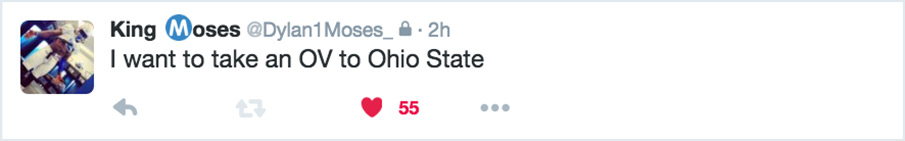 Dylan Moses wants to visit Ohio State