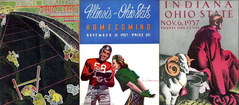 Ohio State football program covers from the 1937 season.