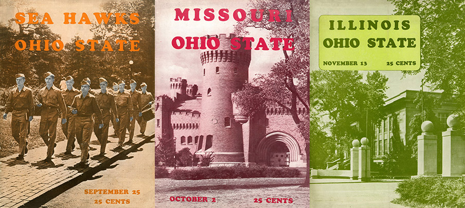 Ohio State football programs from the 1943 season.