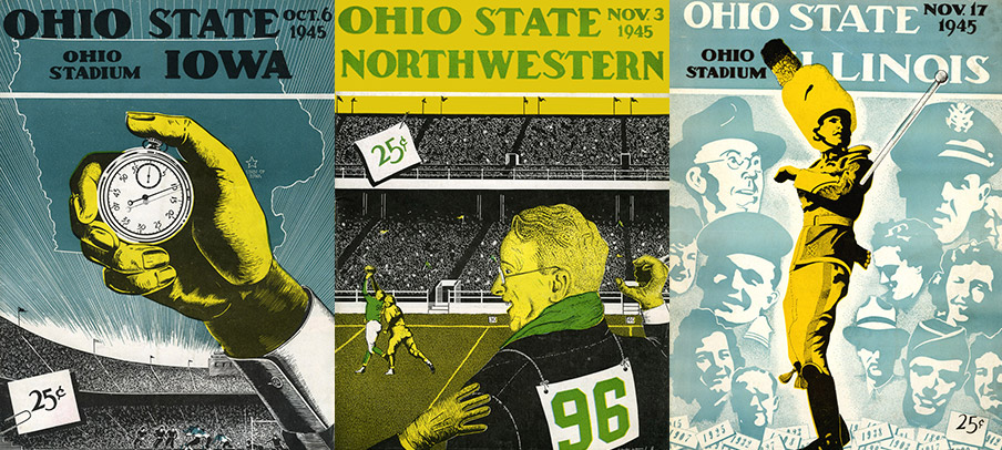 Ohio State football programs from the 1945 season.