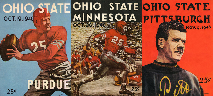Ohio State Football programs from the 1946 season.