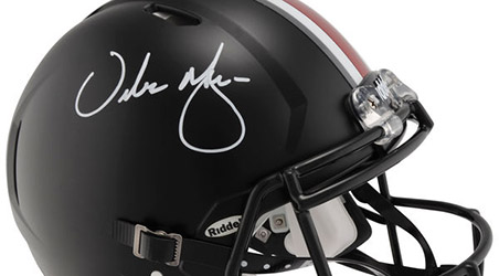 Urban Meyer Ohio State Buckeyes Autographed Black Speed Pro Helmet