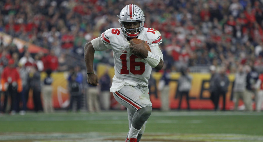 Ohio State quarterback J.T. Barrett in the 2016 Fiesta Bowl.