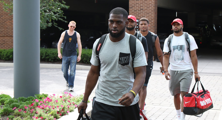 J.T. Barrett checks in for fall camp.