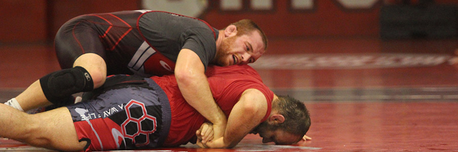 Kyle Snyder training for the Olympics at Ohio State