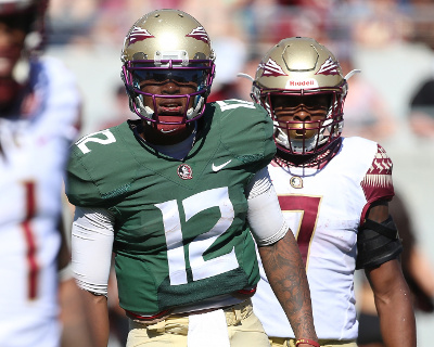Deondre Francois during FSU's spring game Deondre Francois during FSU's spring game