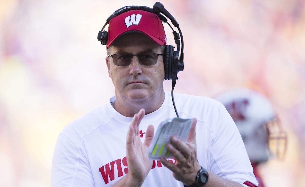 Wisconsin head coach Paul Chryst Wisconsin head coach Paul Chryst
