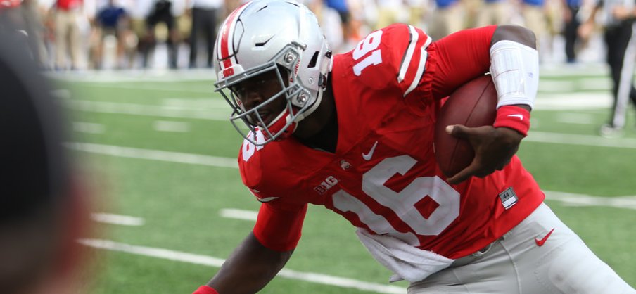 Barrett found tough sledding on the run in the 1st half. Barrett found tough sledding on the run in the 1st half.