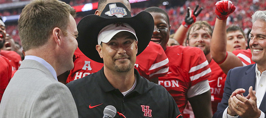 Tom Herman took down Bob Stoops in week one.