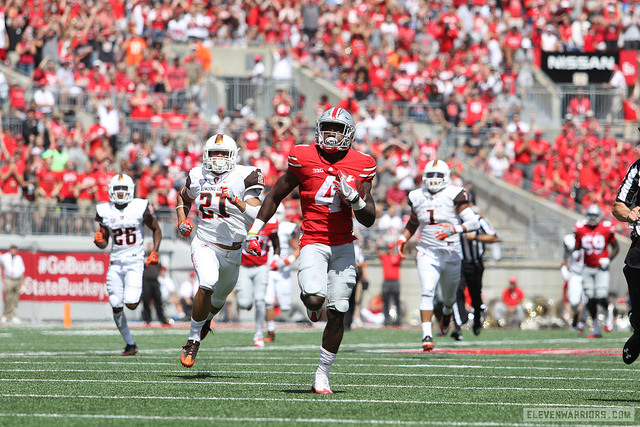 Curtis Samuel runs away from Bowling Green.