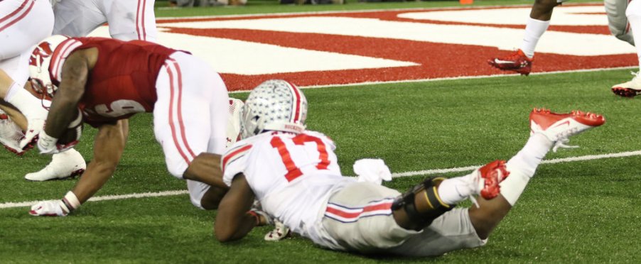 After 13 stops last night, Jerome Baker leads Ohio State with 39 tackles through six games.