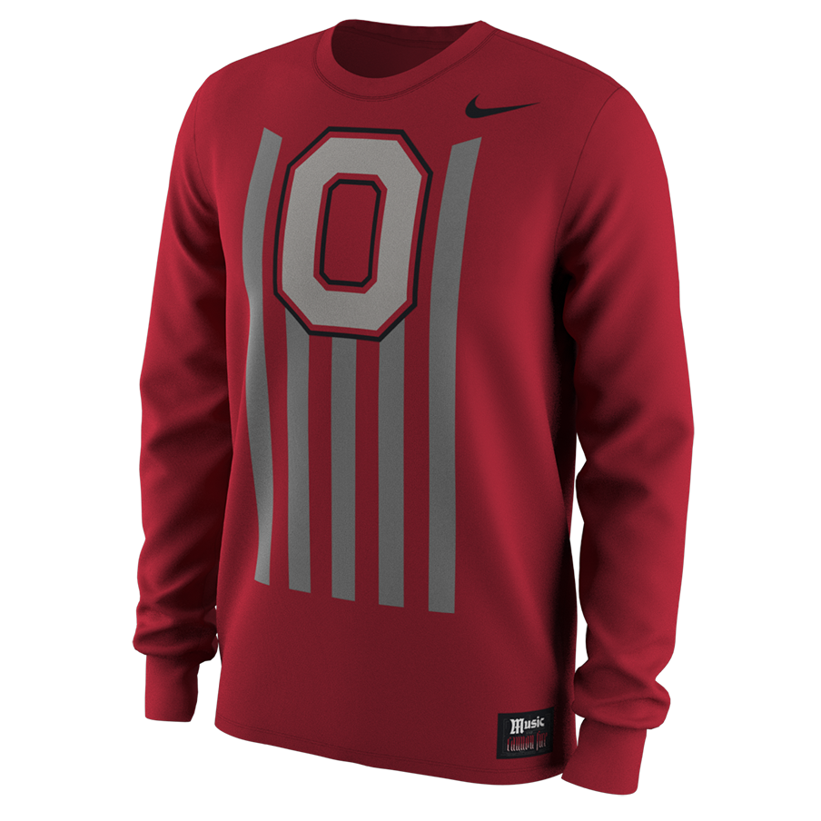 Nike Ohio State 1916 tribute long sleeve tee