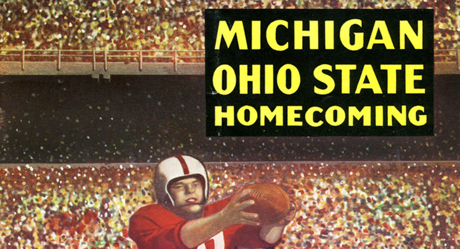 The program from the 1952 Ohio State–Michigan game.