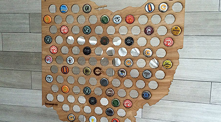 Ohio Beer Cap Map