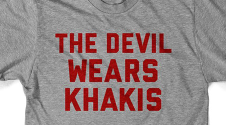 The Devil Wears Khakis Tee