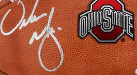 Urban Meyer Autographed Wilson 2014 College Football Playoff Ball