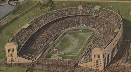 Retro Ohio Stadium Print