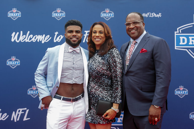 the elliotts at the 2016 NFL draft