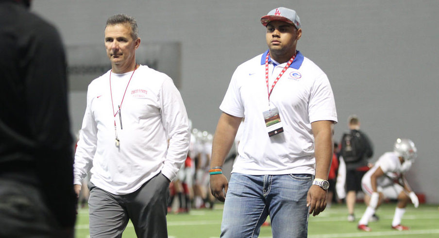 Urban Meyer and Haskell Garrett Urban Meyer and Haskell Garrett