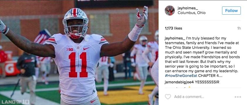 Ohio State DE Jalyn Holmes