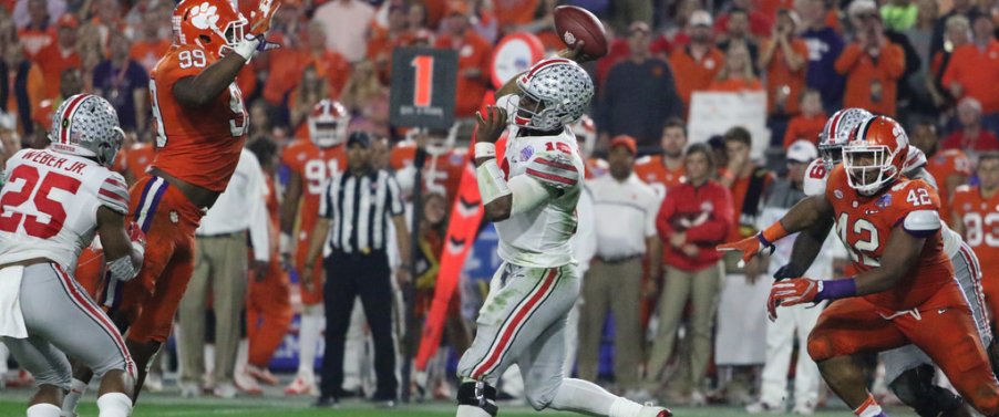 J.T. Barrett and company had the 82nd ranked pass offense in 2016 - the 2nd best mark during the Meyer era. J.T. Barrett and company had the 82nd ranked pass offense in 2016 - the 2nd best mark during the Meyer era.