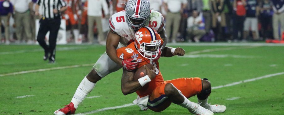 Raekwon McMillan never quit tallying 15 tackles including 12 solos against Clemson.
