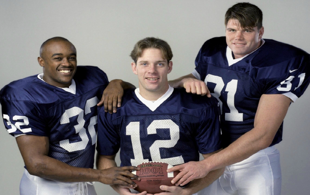 ki-jiana carter, kerry collins and kyle brady ki-jiana carter, kerry collins and kyle brady