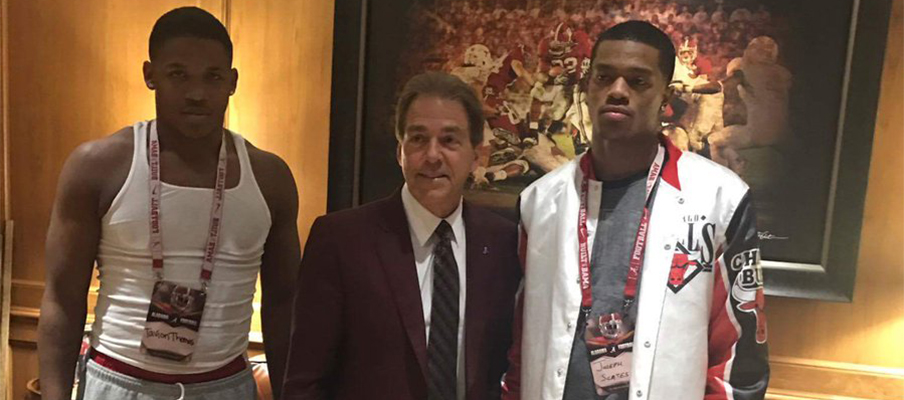 Tavion Thomas and Joseph Scates are both seriously considering the Crimson Tide.