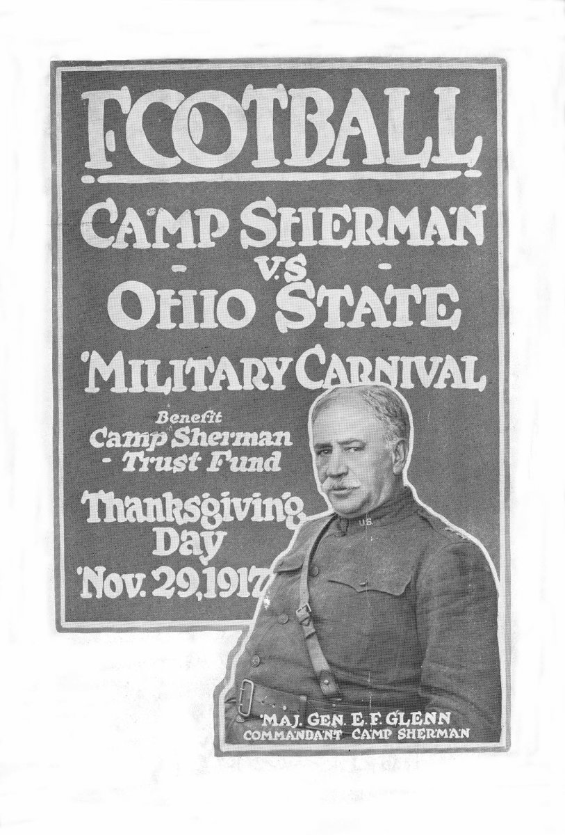 1917 football program between Camp Sherman and Ohio State