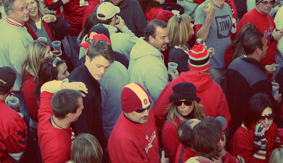 Buckeye fans, Buckeye fans everywhere.