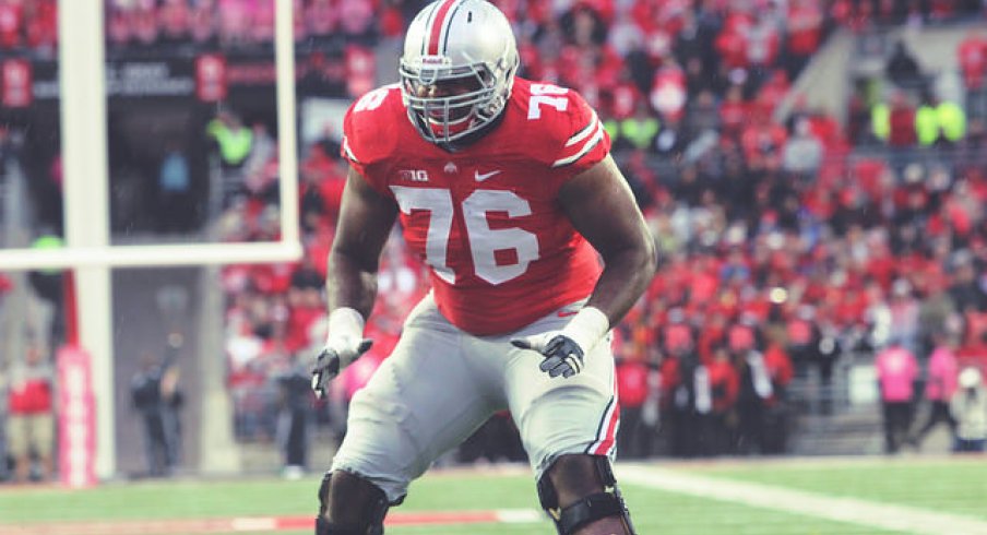 Darryl Baldwin played offensive tackle for the Buckeyes.