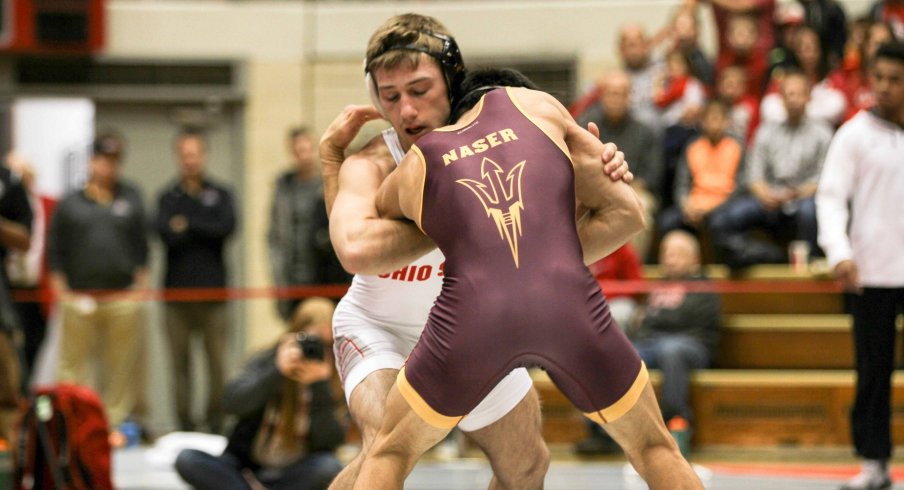 Luke Pletcher was one of seven Buckeyes to win their home opener.