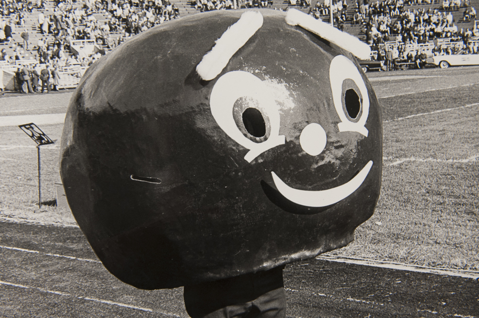 Fiberglass Brutus Buckeye, 1965 / The Ohio State University Archives